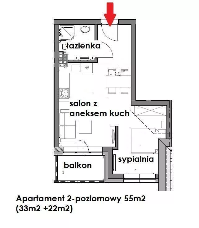 Karpacz Apartament z widokiem na Karkonosze sprzedaż 55m2 - 2